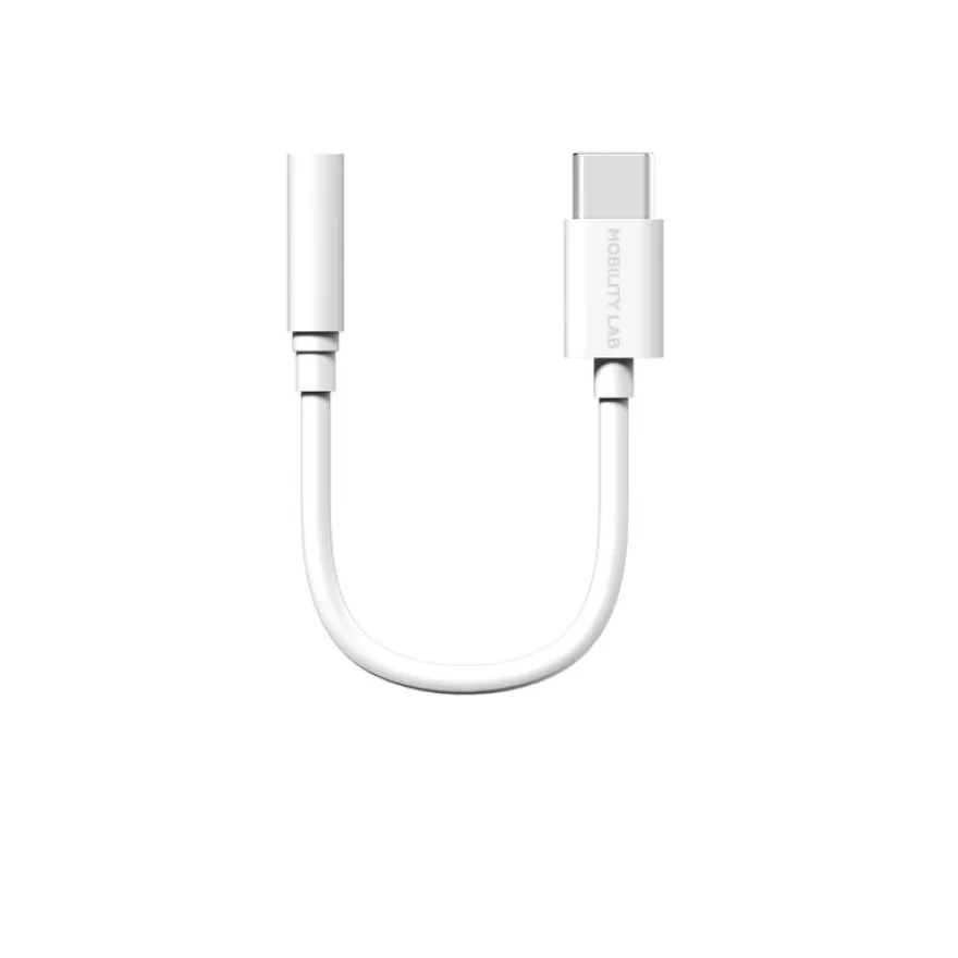 Mobility Lab - Adaptateur USB-C vers jack - blanc