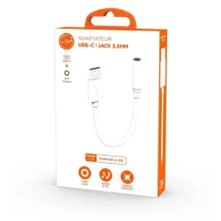 Mobility Lab - Adaptateur USB-C vers jack - blanc