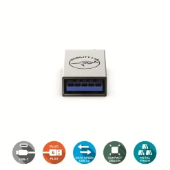 Mobility Lab - Adaptateur USB-C vers USB 3.0 OTG - gris