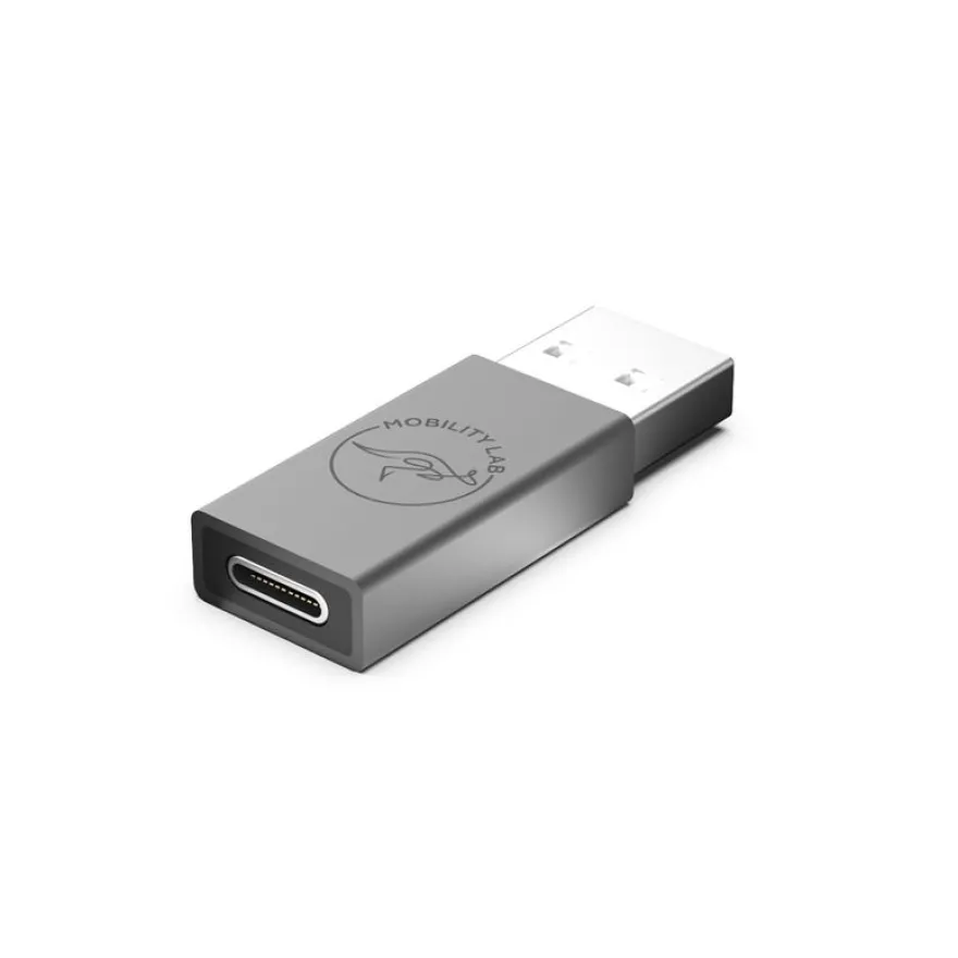 Mobility Lab - Adaptateur USB-C vers USB 3.0 - gris