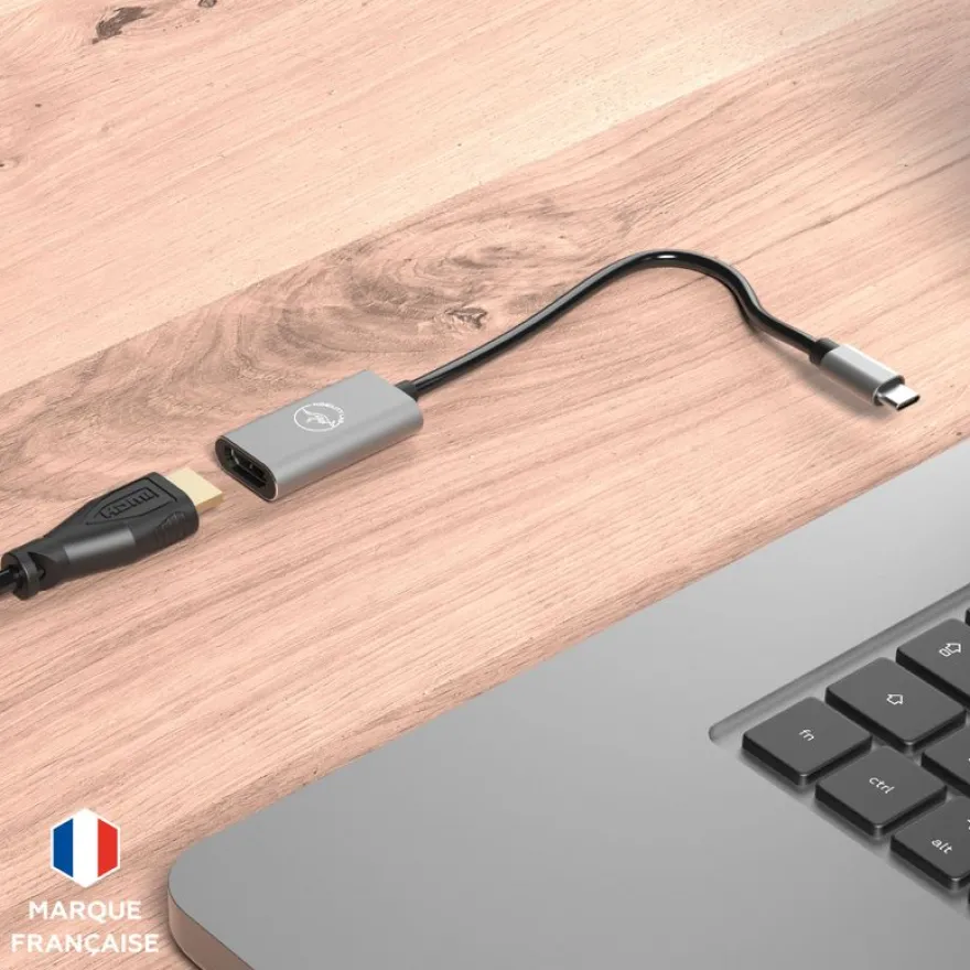 Mobility Lab - Adaptateur USB-C vers HDMI - gris