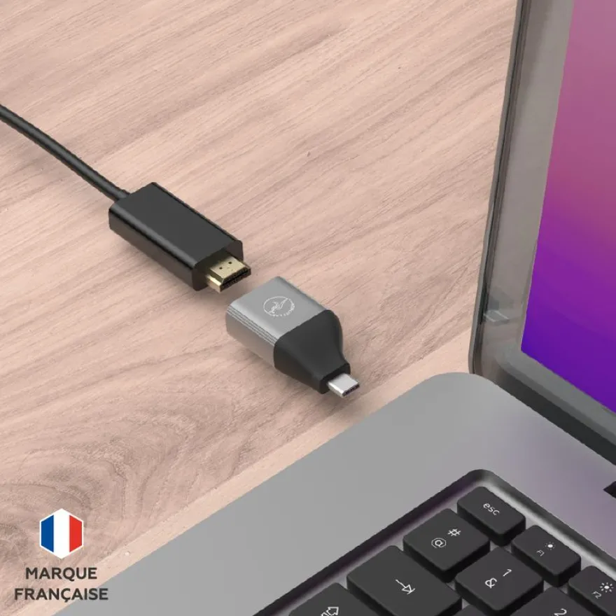 Mobility Lab - Adaptateur USB-C vers HDMI - gris