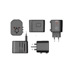 Mobility Lab - Adaptateur de voyage universel - 2 USB+ USB-C - noir