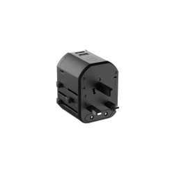 Mobility Lab - Adaptateur de voyage universel - 2 USB+ USB-C - noir