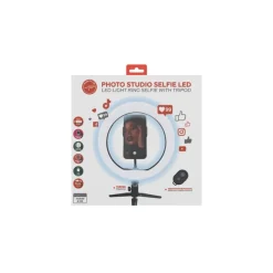 Mobility Lab - Anneau lumineux LED selfie avec trepied - noir