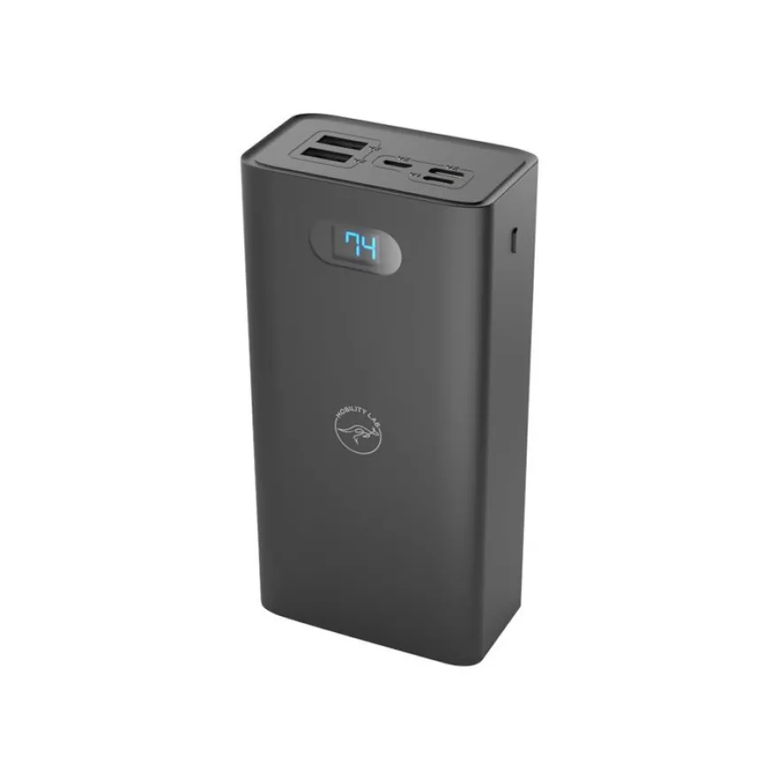 Mobility Lab - Batterie externe - 30000 mAh - Fast Charge - 2 connecteurs de sortie (2 x USB) - noir