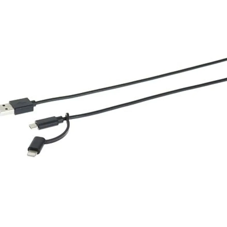 Mobility Lab - Câble USB vers Lightning/Micro USB 2.0 - noir
