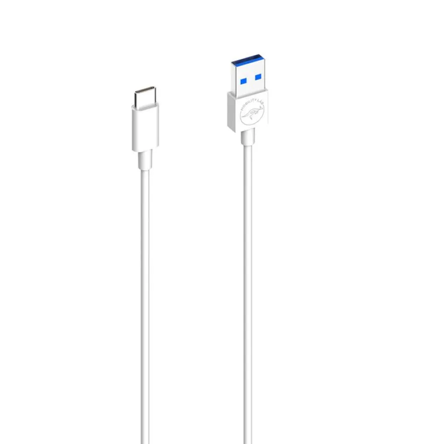 Mobility Lab - Câble USB vers USB-C 3.0 - 1M - blanc