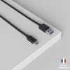 Mobility Lab - Câble USB-C vers USB 3.0 - 1m - noir