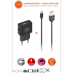 Mobility Lab - Chargeur + câble micro-USB/USB-A - noir