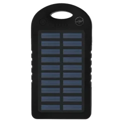 Mobility Lab - Chargeur solaire - 5000 mAh - 2 connecteurs de sortie (USB) - sur le câble : Micro-USB - noir