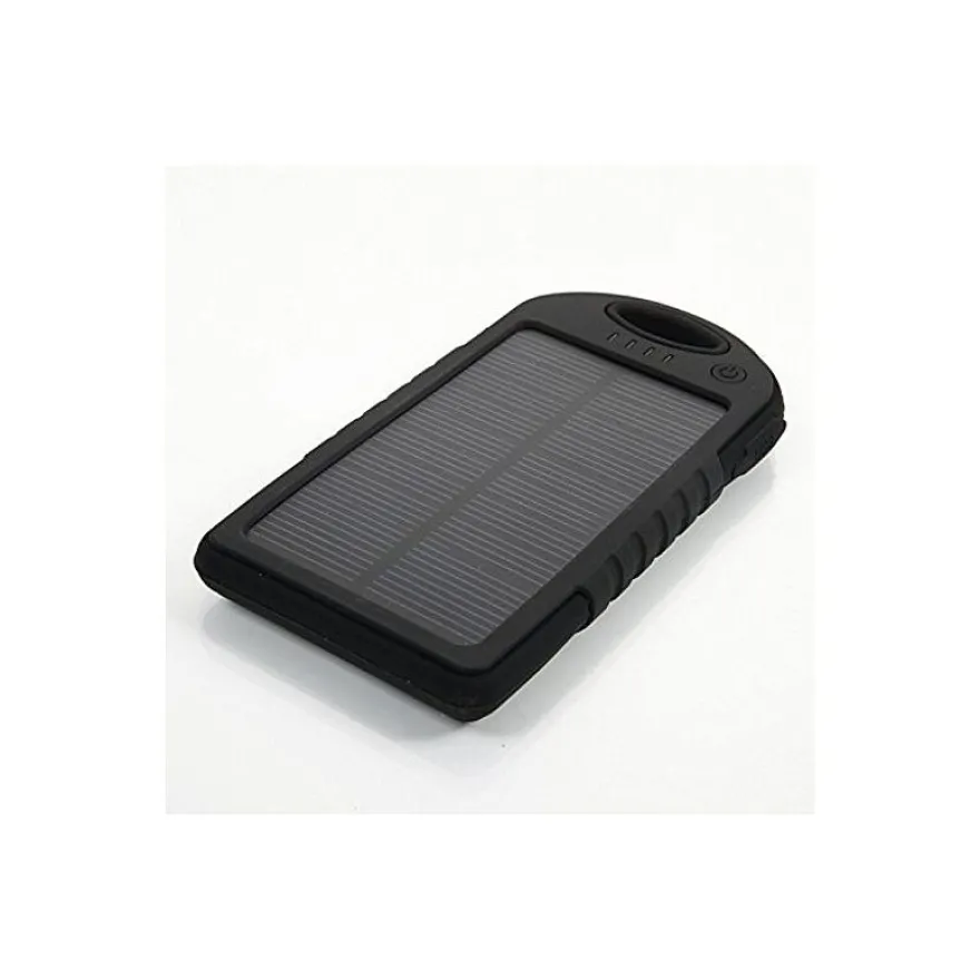 Mobility Lab - Chargeur solaire - 5000 mAh - 2 connecteurs de sortie (USB) - sur le câble : Micro-USB - noir