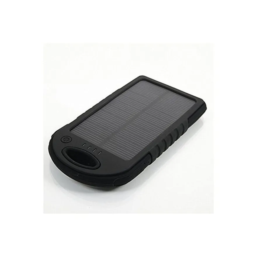 Mobility Lab - Chargeur solaire - 5000 mAh - 2 connecteurs de sortie (USB) - sur le câble : Micro-USB - noir