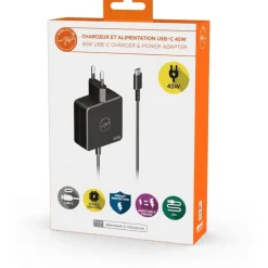 Mobility Lab - Chargeur universel pour ordinateur portable 45W (USB Type C)