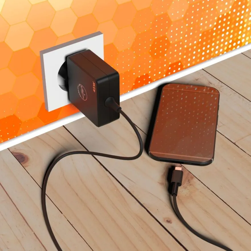 Mobility Lab - Chargeur universel pour ordinateur portable 45W (USB Type C)