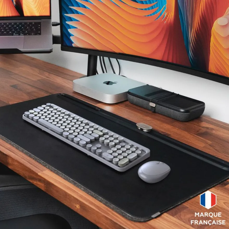 Mobility Lab - Clavier + souris sans fil PURE - gris
