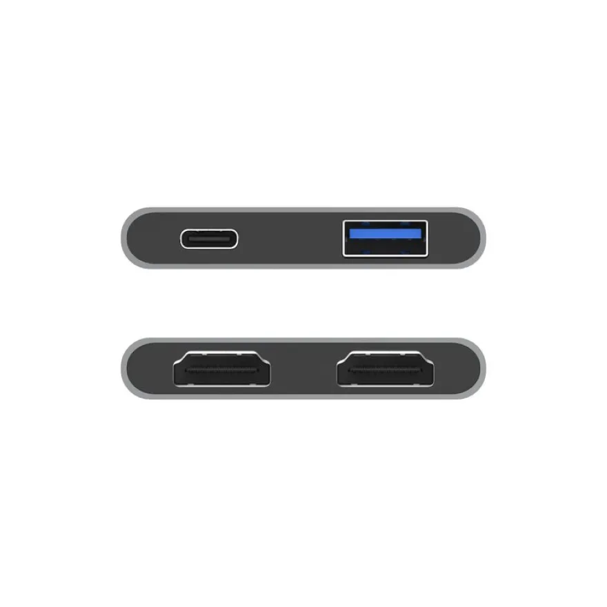 Mobility Lab - Hub Adaptateur USB-C 4-en 1 - gris sideral