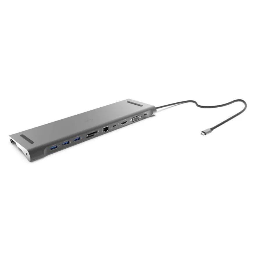 Mobility Lab - Hub USB-C 11-en-1 - 100W - acier