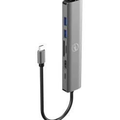 Mobility Lab - Hub USB-C 7-en-1 - 100W - gris sideral