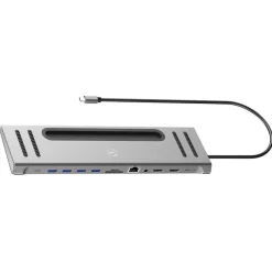 Mobility Lab - Hub USB-C 12-en-1 - 100W - gris sideral
