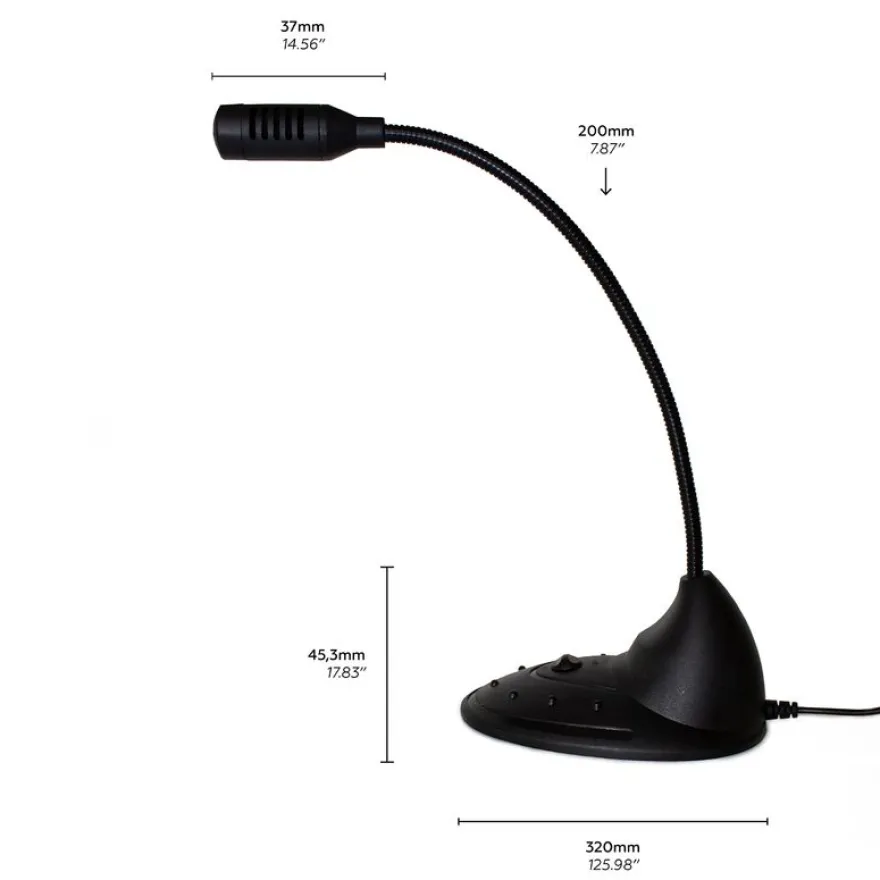 Mobility Lab - Microphone sur pied filaire - noir