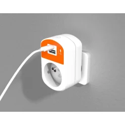 Mobility Lab - Prise murale + Chargeur Rapide USB-A & USB-C - blanc