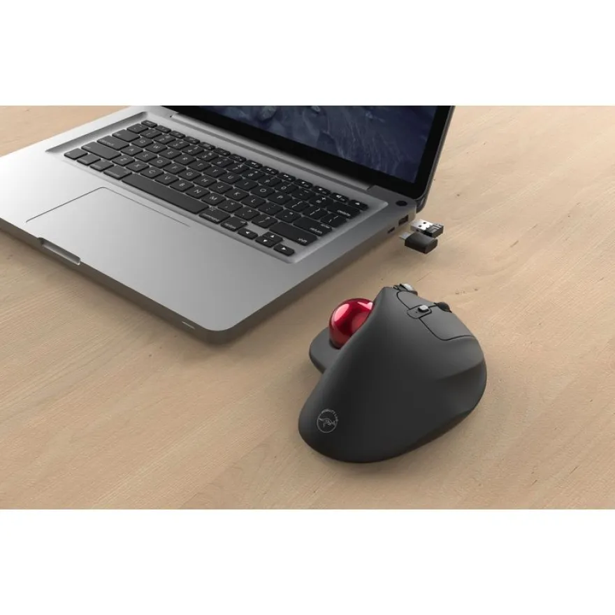 Mobility Lab - Souris sans fil ergonomique PREMIUM trackball - droitier - noir