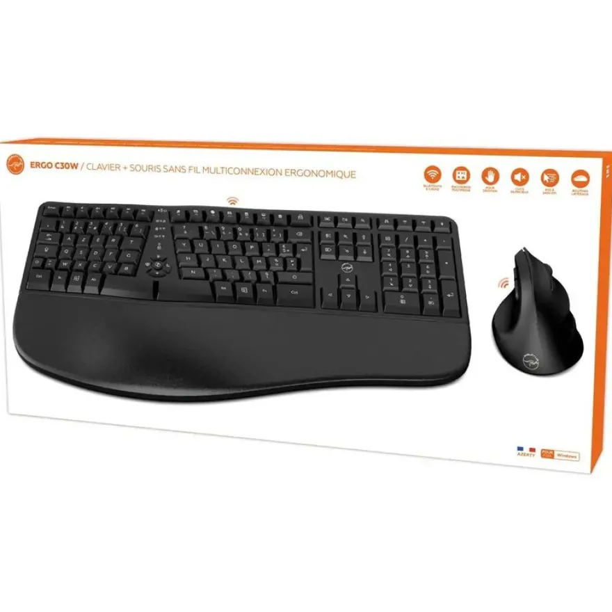 Mobility Lab C30W - Combo Clavier + souris sans fil - noir