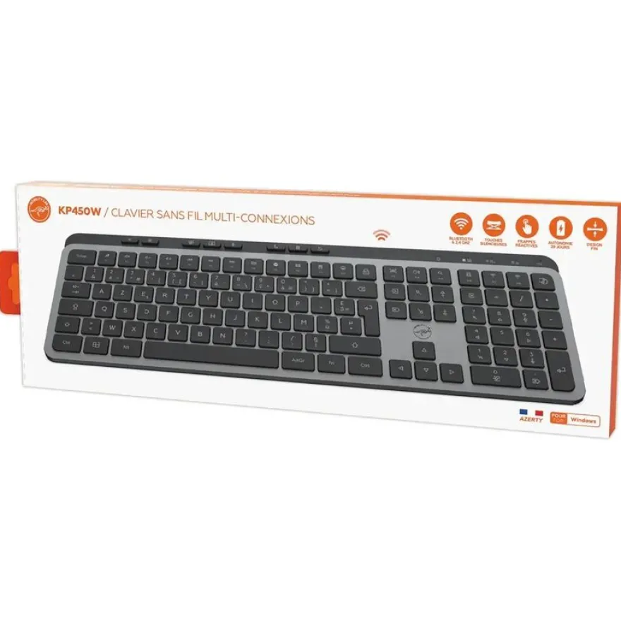 Mobility Lab KP450W - Clavier sans fil - gris
