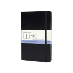 Moleskine Art Collection - Bloc d'esquisse - 13 x 21 cm - 104 pages - ivoire - uni - noir