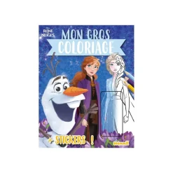 Mon gros coloriage + stickers! (Elsa et Anna Frozen 2) - Disney La Reine Des Neiges - livre de coloriage / d'activités