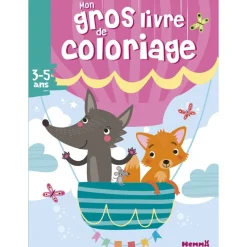 Mon gros livre de coloriage - renard et loup