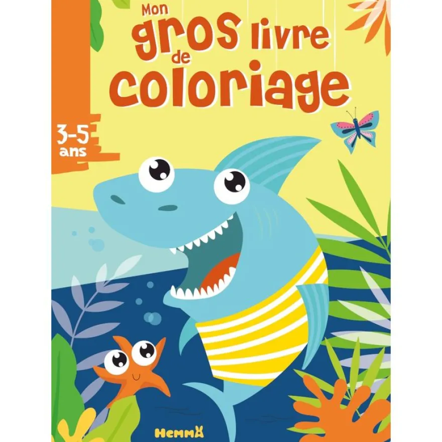 Mon gros livre de coloriage : requin