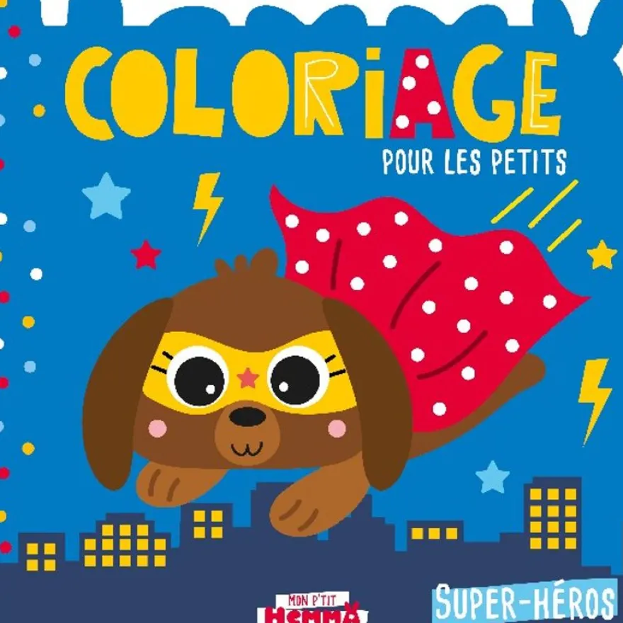 Mon P'tit Hemma - Coloriage pour les petits : Super-héros