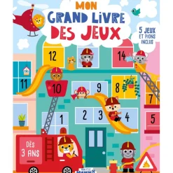 Mon P'tit Hemma - Mon grand livre des jeux - Livre cartonné avec 5 jeux de plateau - dès 3 ans