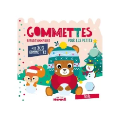 Mon P'tit Hemma - Gommettes pour les petits - Noël (Ourson brun) - par Carotte et Compagnie