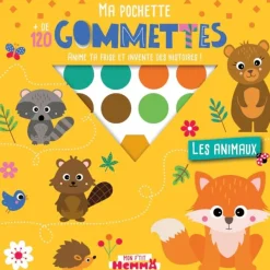 Mon P'tit Hemma - Ma pochette + de 120 gommettes - Les animaux