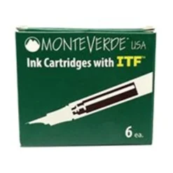Monteverde - Boîte de 6 cartouches d'encre - bleu turquoise