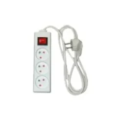 Multiprise avec interrupteur 3 prises - 1,5m
