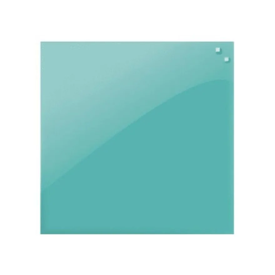 Naga - Tableau en verre 45 x 45 cm - turquoise