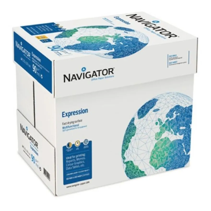 Navigator Expression - Papier blanc - A4 (210 x 297 mm) - 90 g/m² - 2500 feuilles (carton de 5 ramettes)