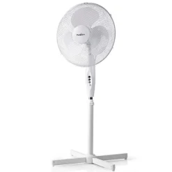Nedis - Ventilateur sur Pied - 40 cm - 3 vitesses - blanc