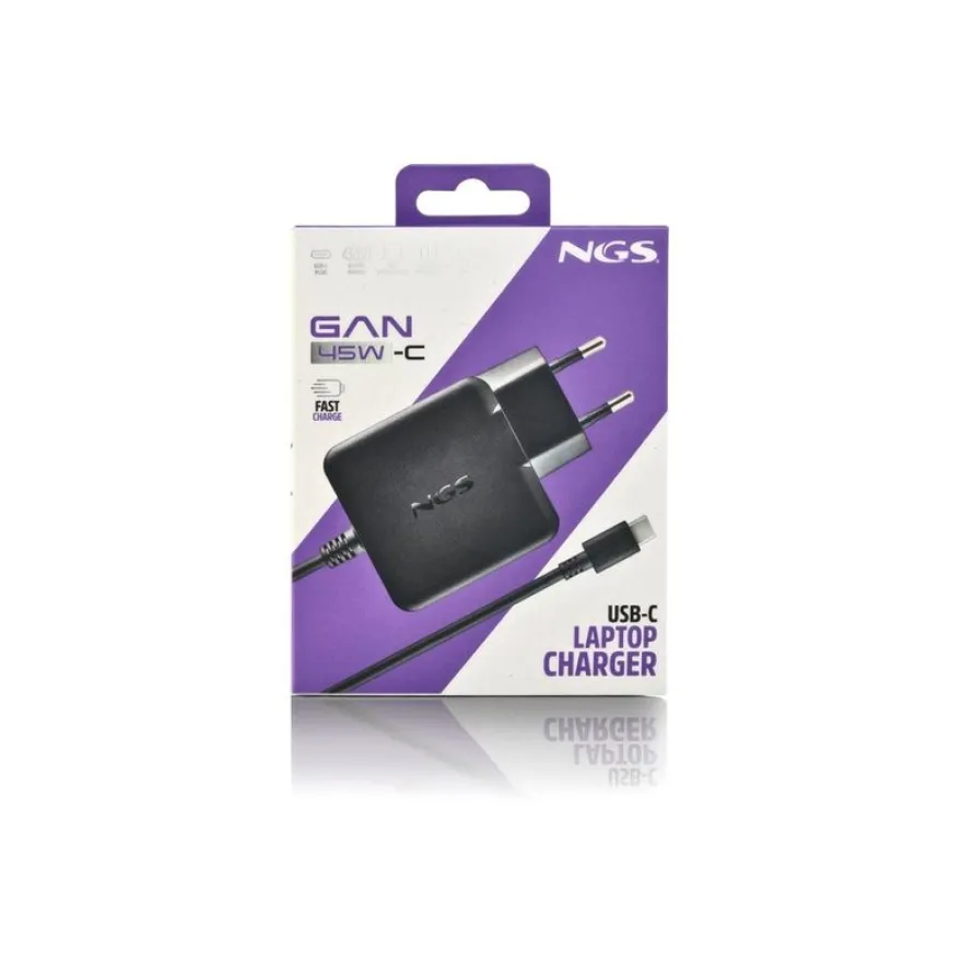 NGS - Adaptateur secteur USB-C - GaN - 45 watt