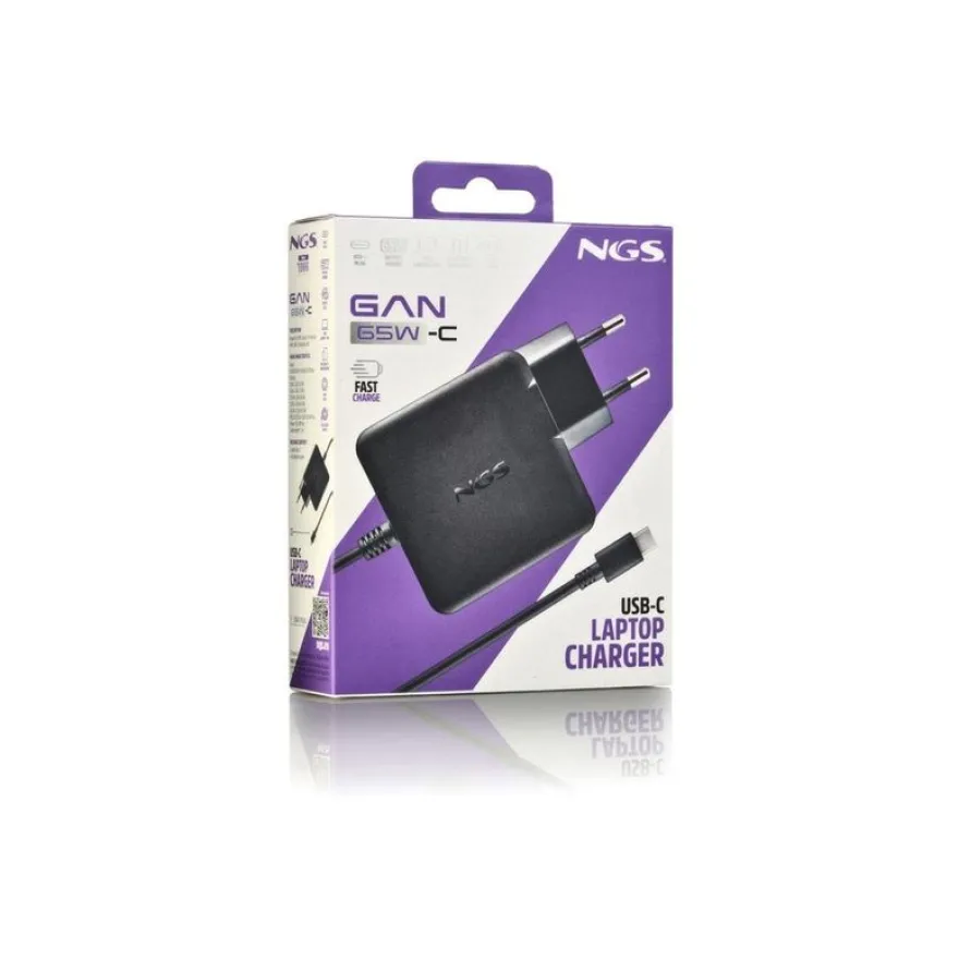 NGS - Adaptateur secteur USB-C - GaN - 65 wat