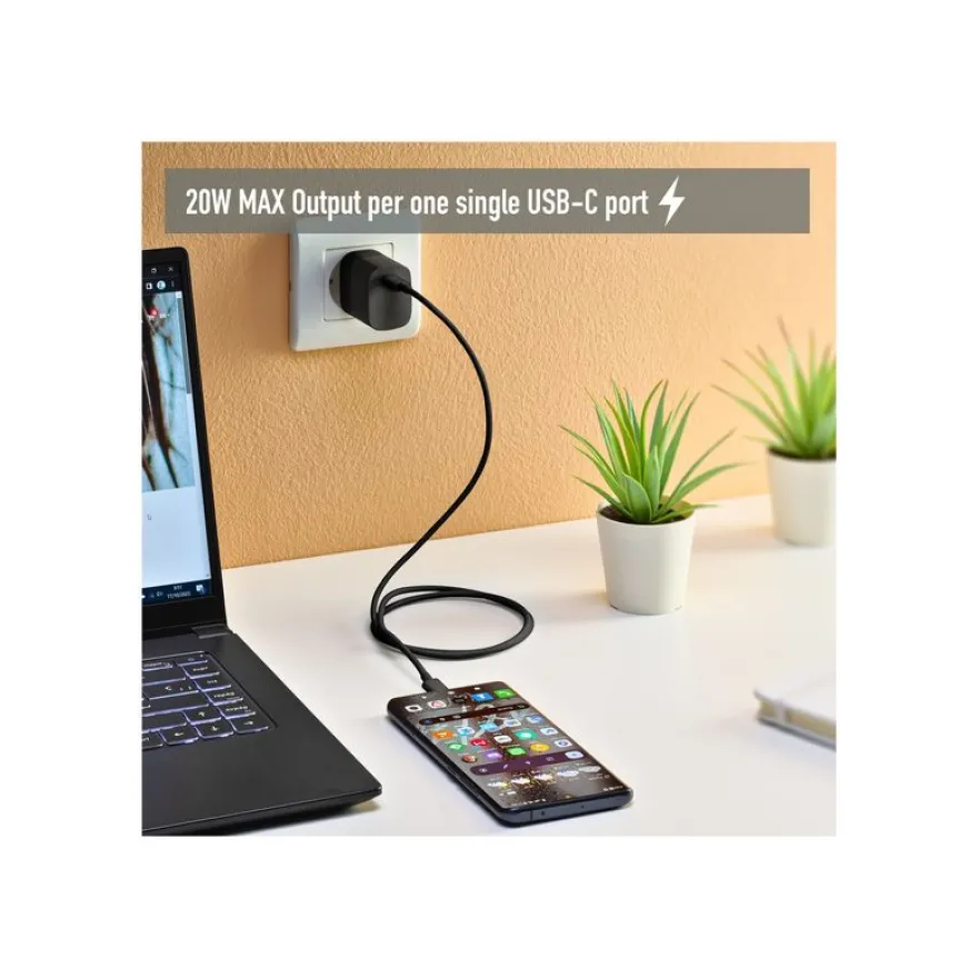 NGS - Chargeur secteur - PD/PPS, QC 3.0 (24 pin USB-C)