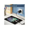NGS - Chargeur secteur - Ultra Rapide - 45 Watt - 2 connecteurs de sortie (USB-C, USB-A) - noir