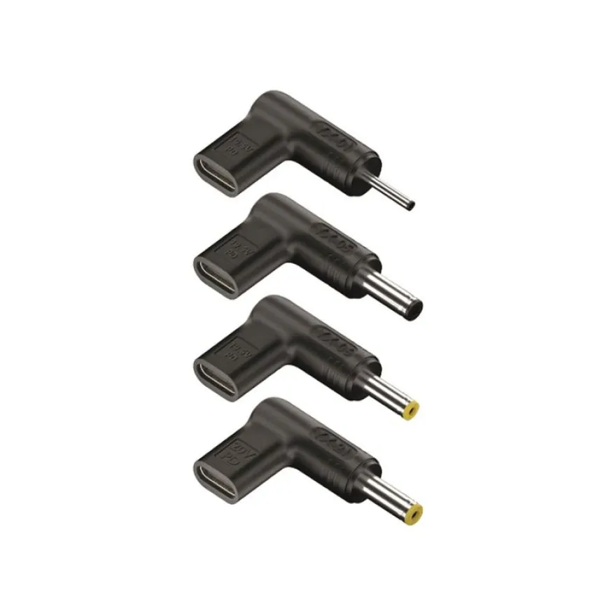 NGS BUD-AC - Kit adaptateur de connecteur d'alimentation - Alimentation USB (100 W) - noir