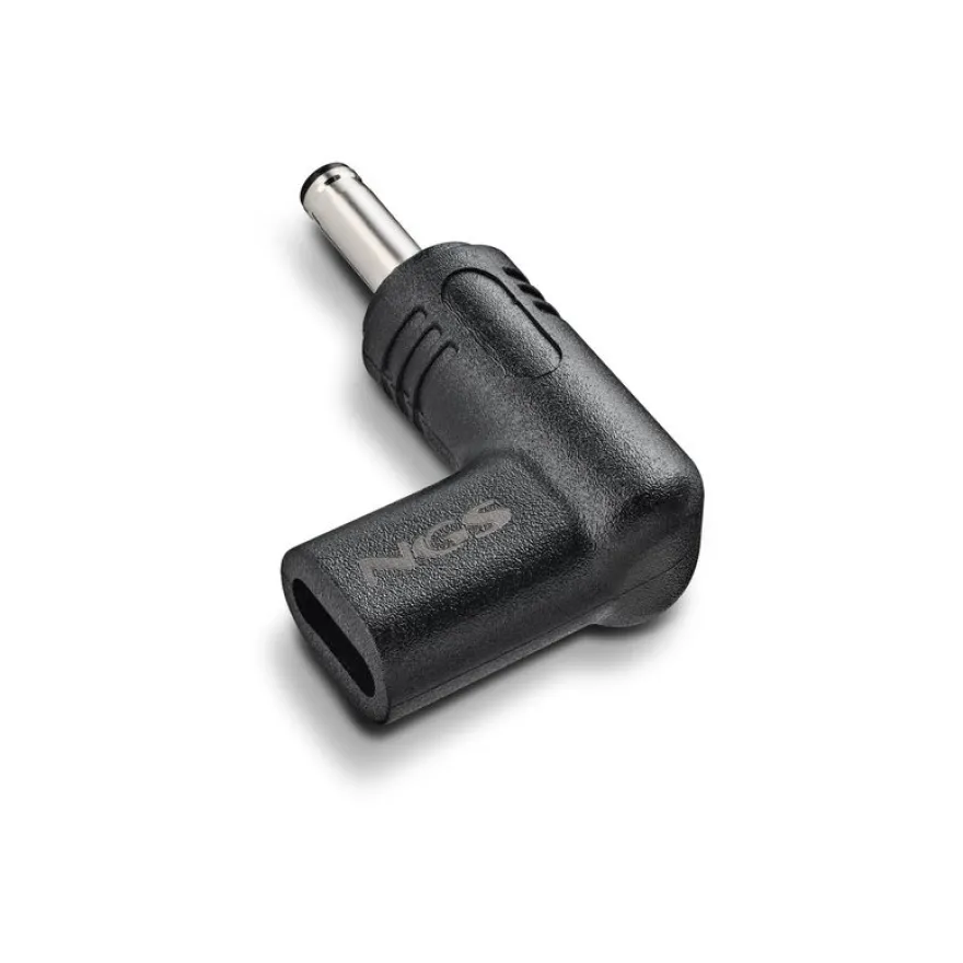 NGS BUD-AS - Kit adaptateur de connecteur d'alimentation pour prise CC de 6,0 mm - Alimentation USB (100 W) - noir