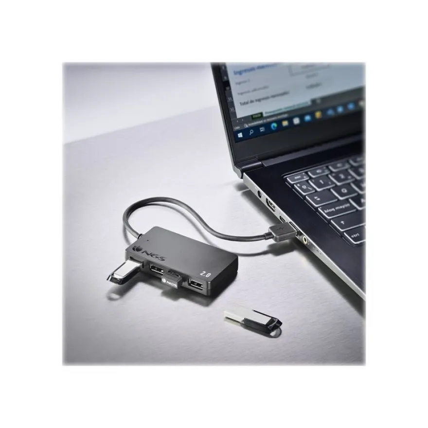 NGS iHub4 TINY - Hub - 4 x USB 2.0