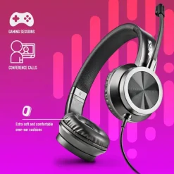 NGS MSX 11 Pro - Casque filaire avec micro - jack 3,5mm - noir